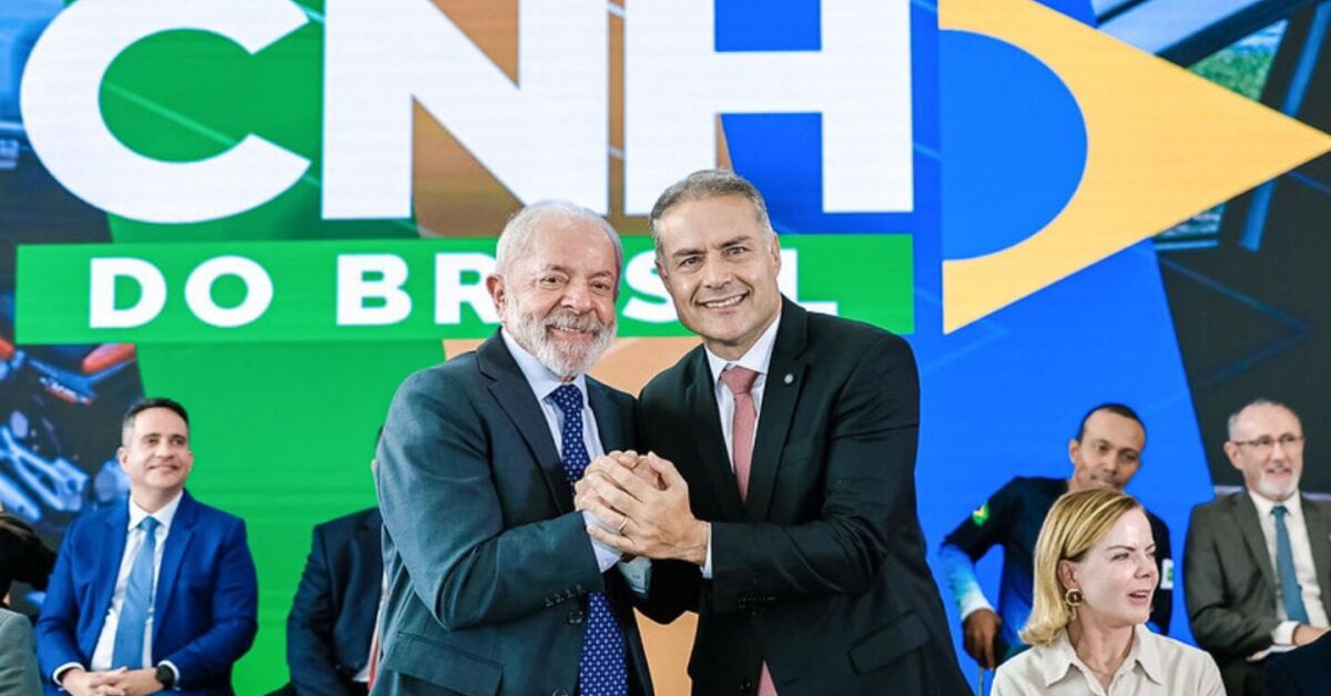 Presidente da República, Luiz Inácio Lula da Silva, durante a cerimônia de anúncio da CNH do Brasil