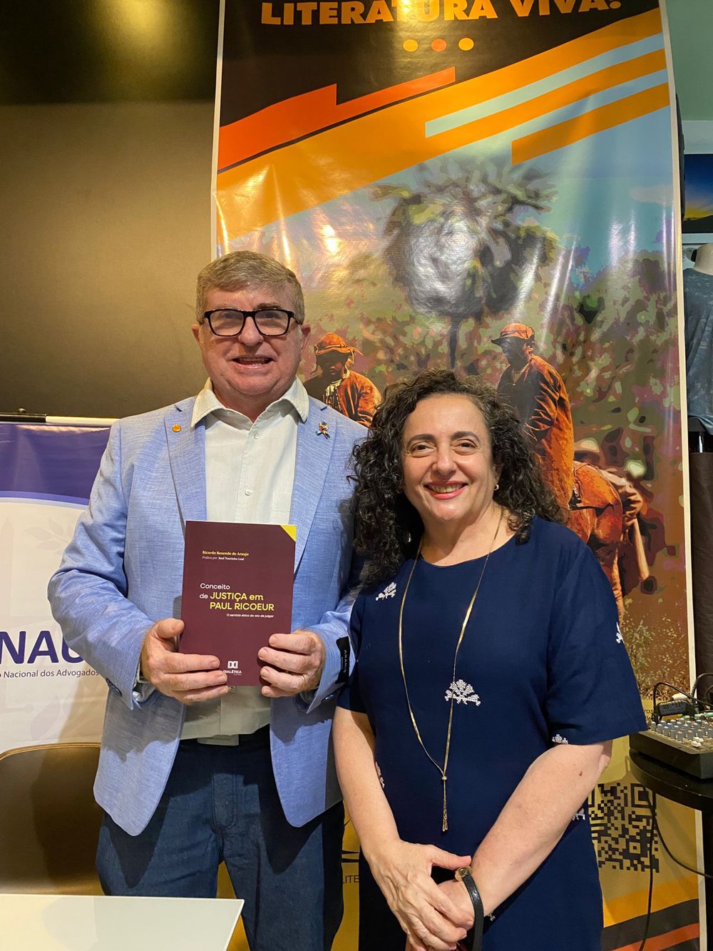Ricardo Resende e Juíza Tânia Bastos (Foto: Arquivo Pessoal / Ricardo Resende)