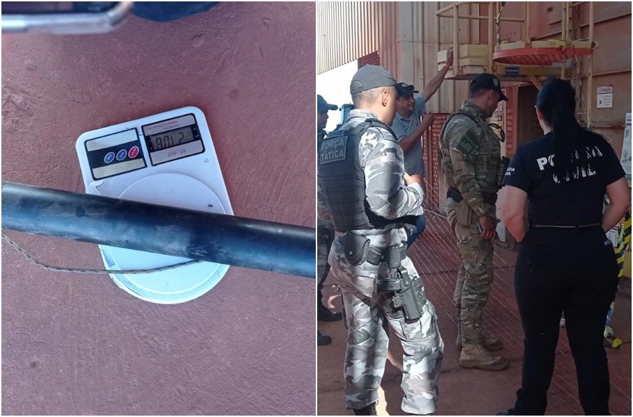 Artefato explosivo encontrado na empresa