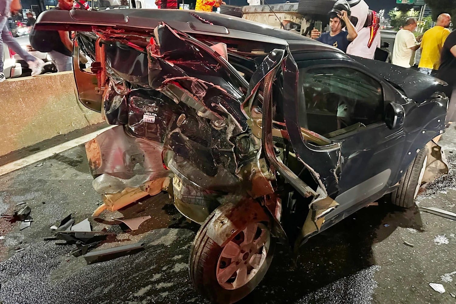 Acidente com oito carros na BR 316 em Teresina