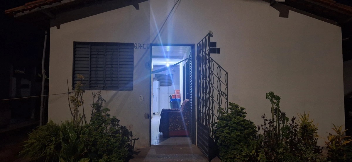 Casa onde aconteceu o tiroteio em Demerval Lobão