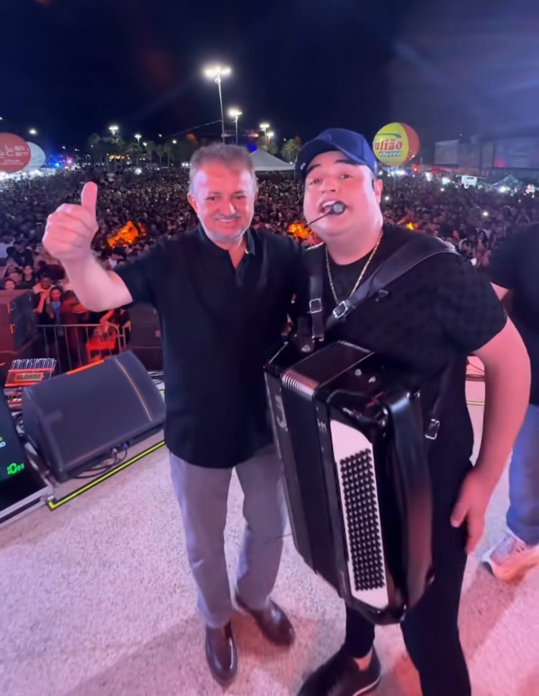 Prefeito de Campo Maior, Joãozinho Félix e cantor Tarcísio do Acordeon