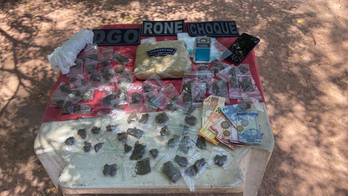 Entorpecentes apreendidos às margens do Rio Parnaíba