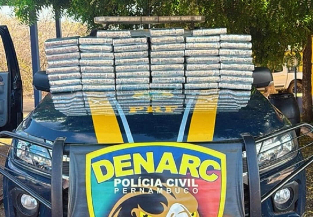 PRF apreende 50 kg de cocaína dentro de caminhonete em Picos
